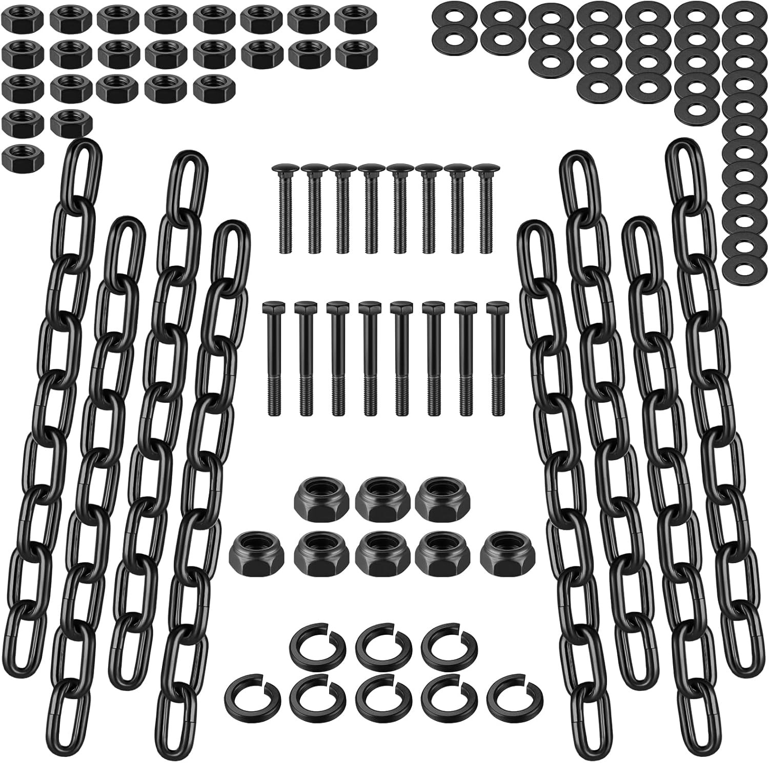 Blulu AR500 Shooting Targets Steel Target Hangers and Gong Black