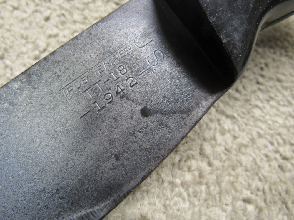 US WW2 True Temper Machete TT-18 1942 Dated 18" Early War Handle Variation