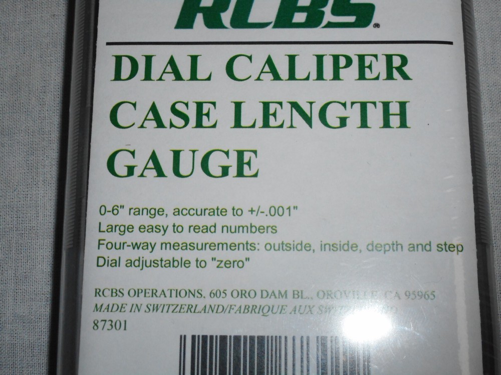 RCBS Dial Caliper #87301
