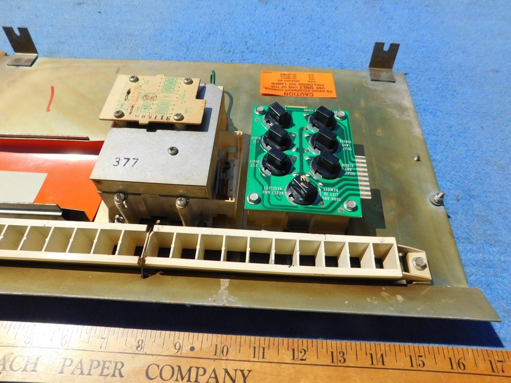 Seeburg STD3 Sunstar Cabinet Control Panel Assembly # 10-458731