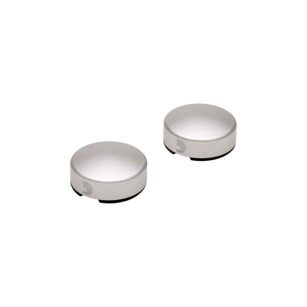 D'Addario XPND Footswitch Topper, Silver 2-Pack