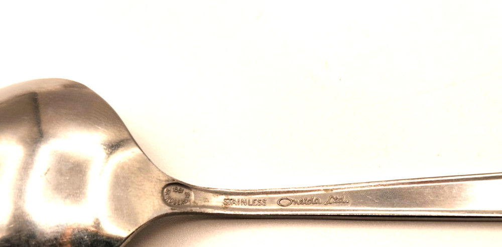 Oneida MELISSA Burnished 1881 Rogers Stainless Flatware Dinner Fork Sugar Spoon