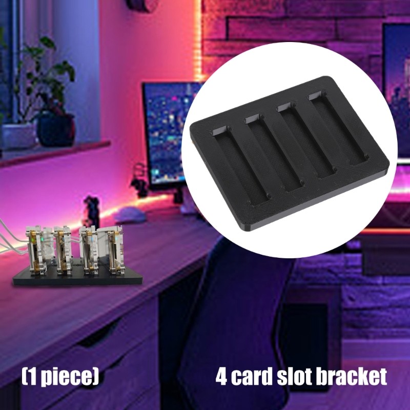 Beginner Friendly Quick Setups Mount For Cryptos Miners 4 Slot Configuration