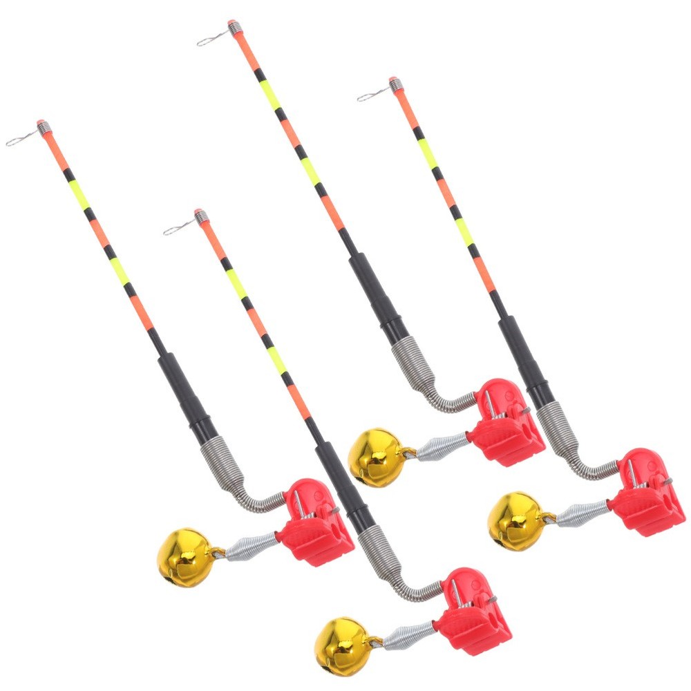 4 Pcs Fishing Alert Bite Alarm Multi Functional with LED Indicator