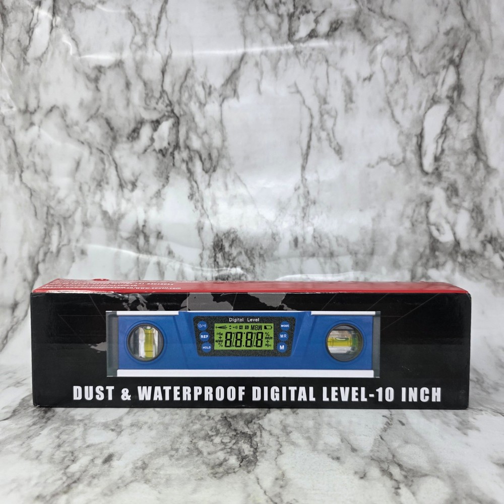 IP54 Dust & Waterproof Digital Level DL136 Blue 10"