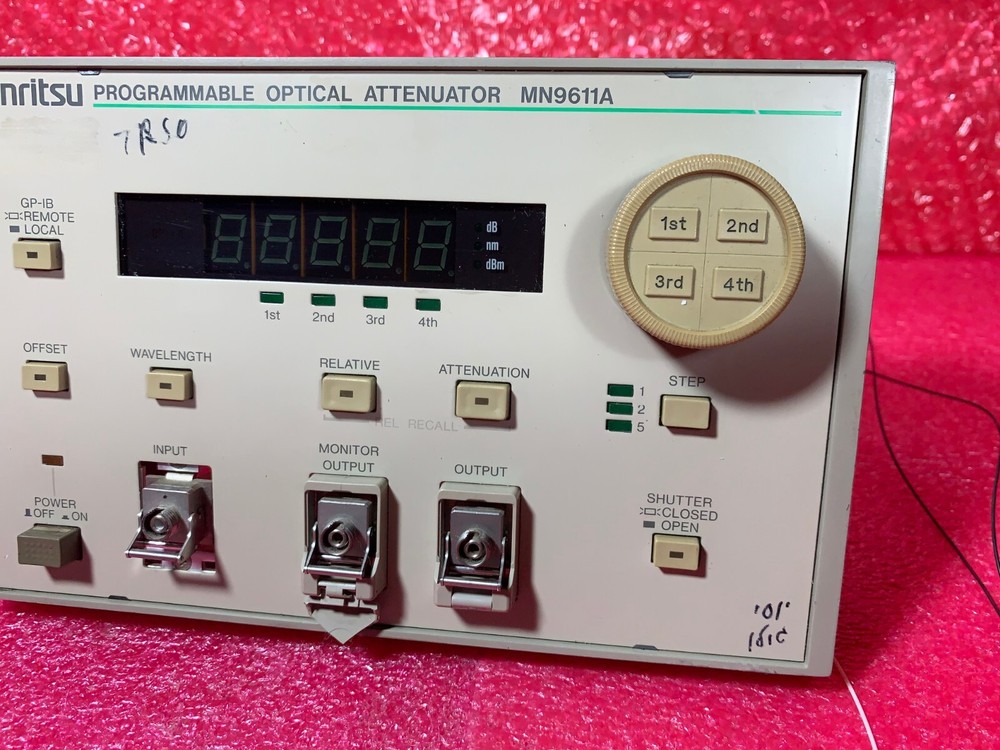 Anritsu PROGRAMMABLE OPTICAL ATTENUTOR MN9611A Panel + board only W32U7727 X2