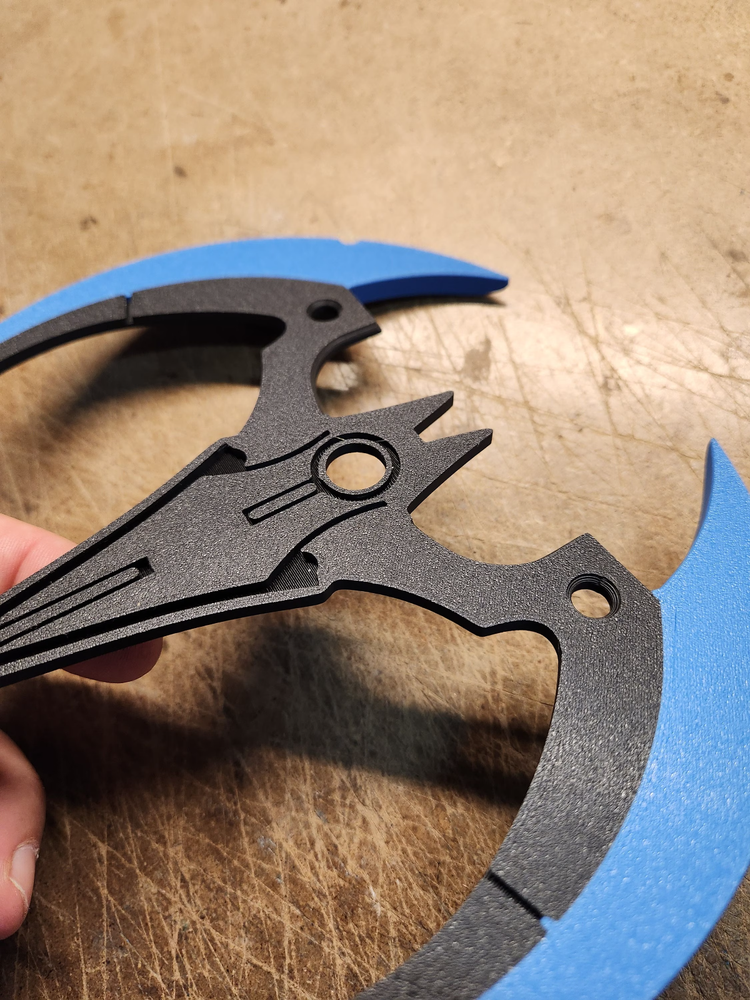 Arkham Knight Batarang (3d Printed Single print multi colors)