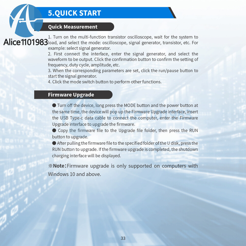 DSO-TC4 Oscilloscope 10MHz 48Ms/s Transistor Tester Electronics Component Tester