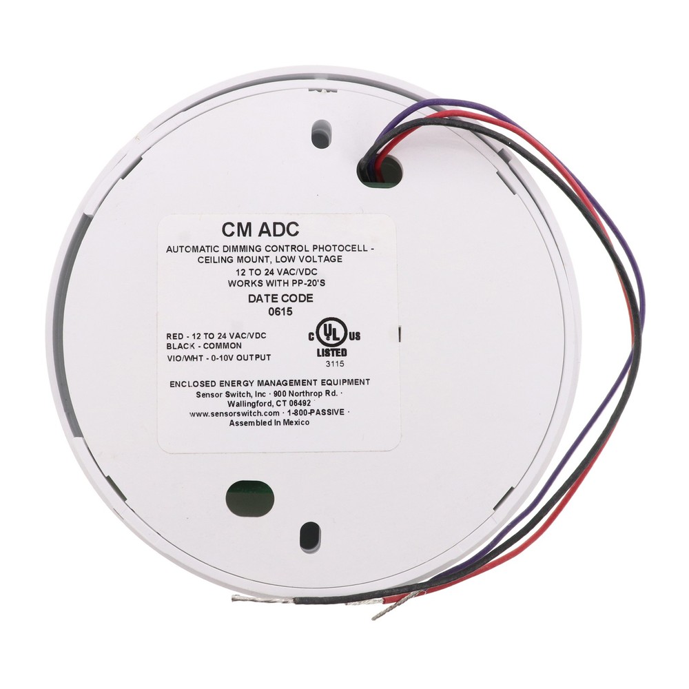 SENSOR SWITCH CM-ADC CEILING OCCUPANCY SENSOR, PHOTOCELL, AUTO-DIM, 12-24VDC