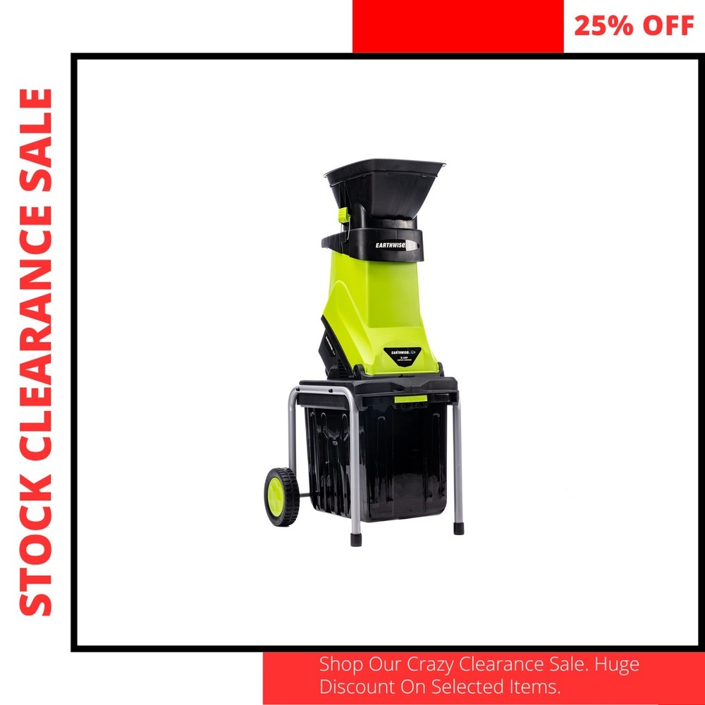 15 Amp Electric Garden Chipper with Collection Bin