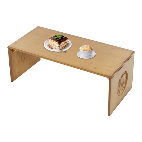 Tawny Foldable Floor Table Bamboo Folding Coffee Table Without Assembly 13.22lbs