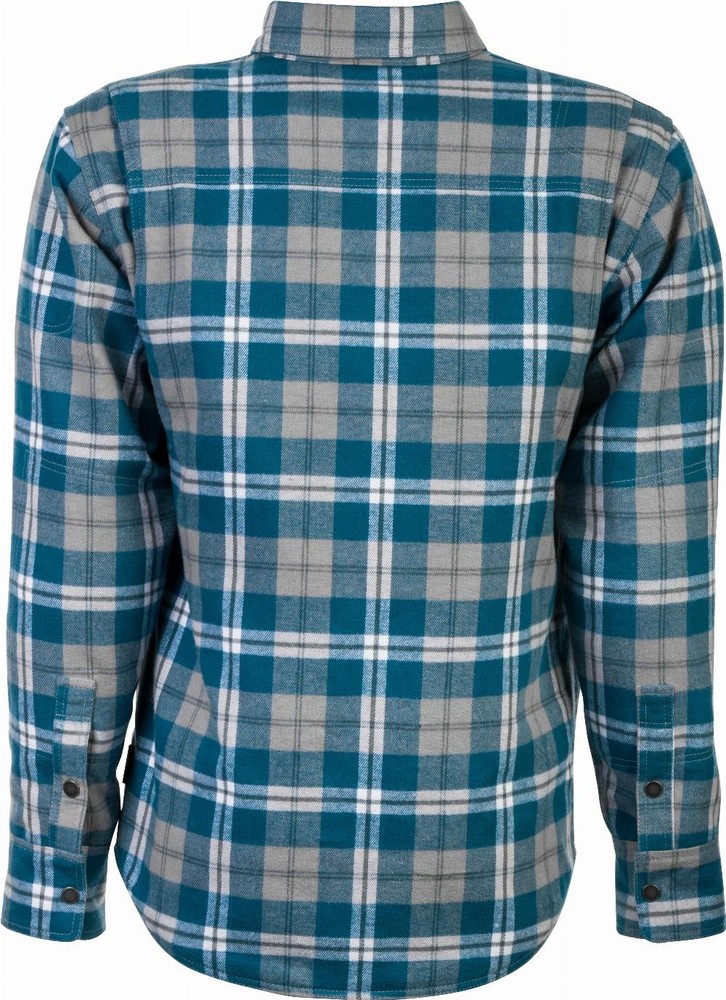 MARKSMAN FLANNEL GREY/BLUE SM