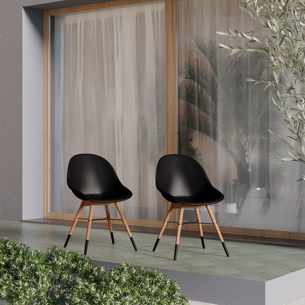 Amazonia Chatelus 3-Piece Outdoor Dining Set | Eucalyptus | Ideal for Patios