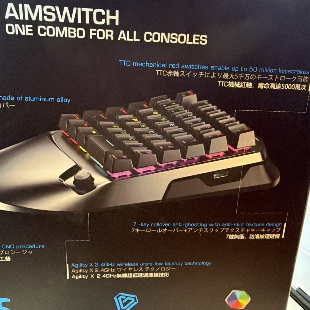 GameSir VX2 AimSwitch Gaming Keypad Combo for PS4 Xbox One Switch PC + Mousepad
