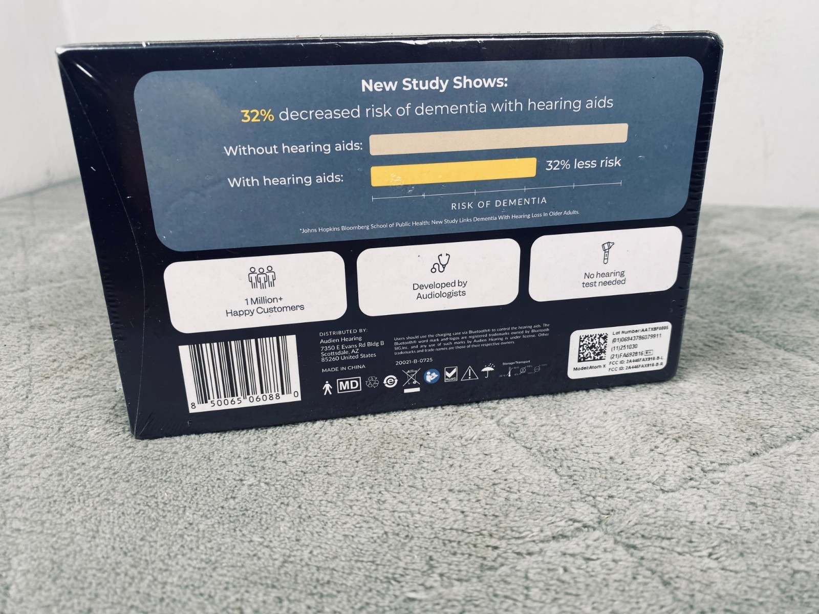 Audien Hearing Audien Atom X Rechargeable OTC Hearing Aids