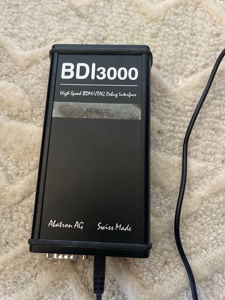 Abatron BDI3000 JTAG BDM Debug Interface Ethernet RS232 Power Supply