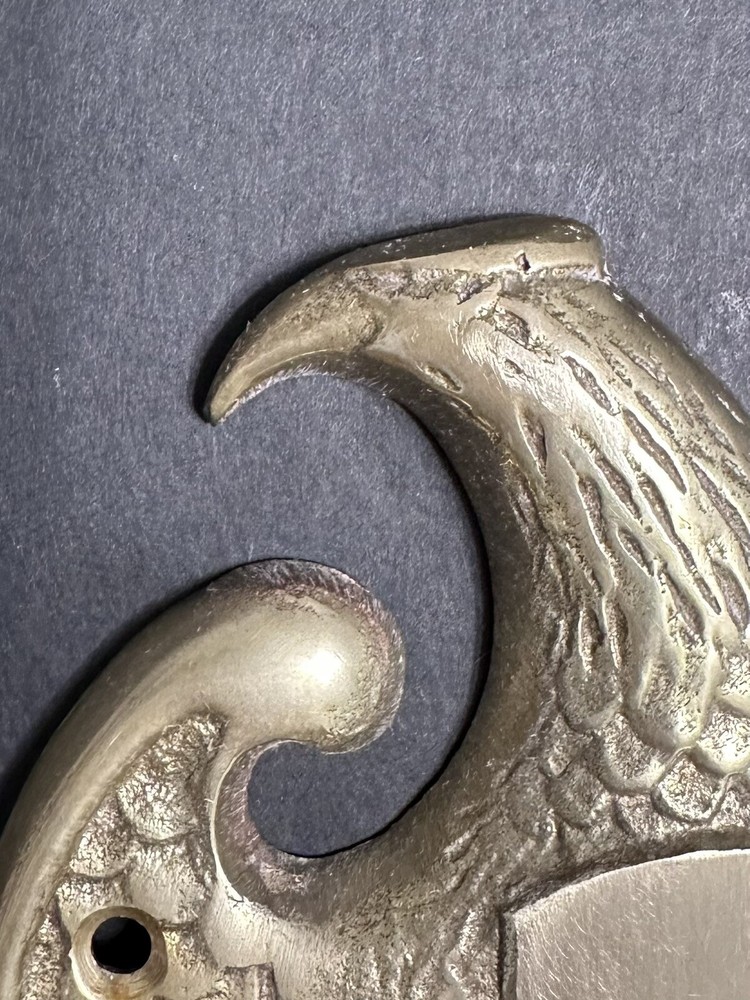 Vintage Solid Brass 7” American Eagle Patriotic Door Knocker