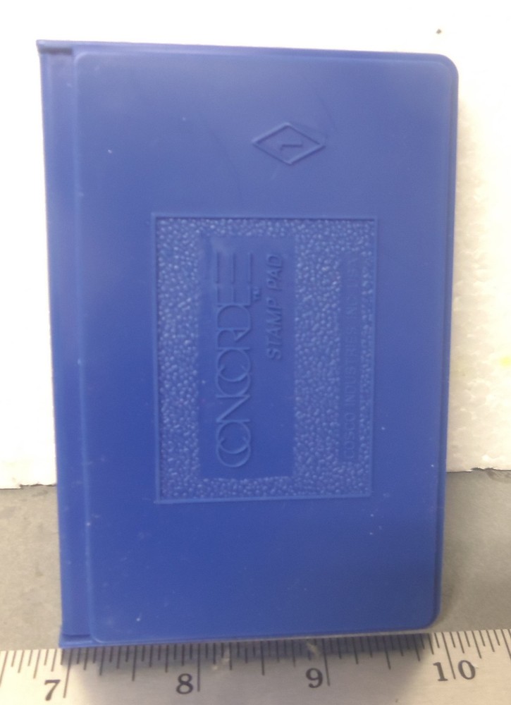 Concorde – Rubber Stamp Inking Pad in Plastic Case (NOS)
