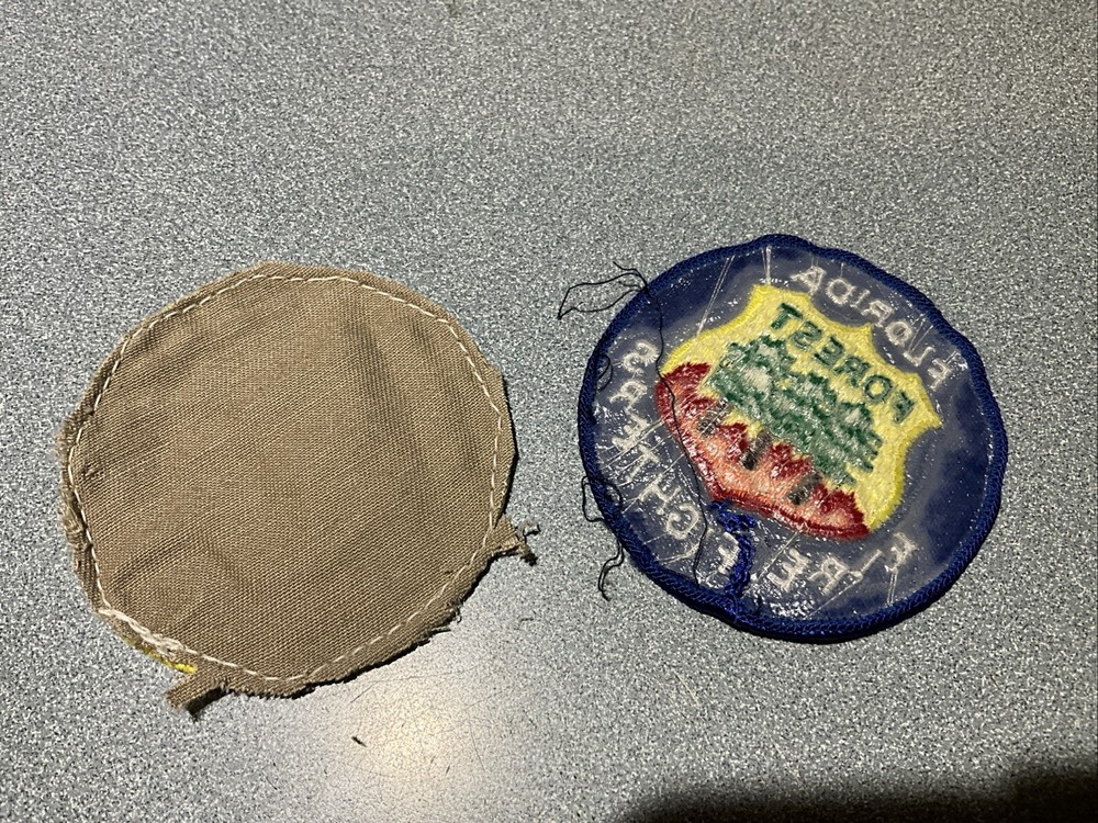 2 OLD USED Florida patch FOREST FIRE FIGHTERS ( diff color)