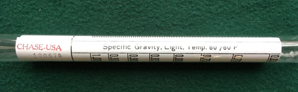 Specific Gravity Precision Hydrometer 1.00-0.65