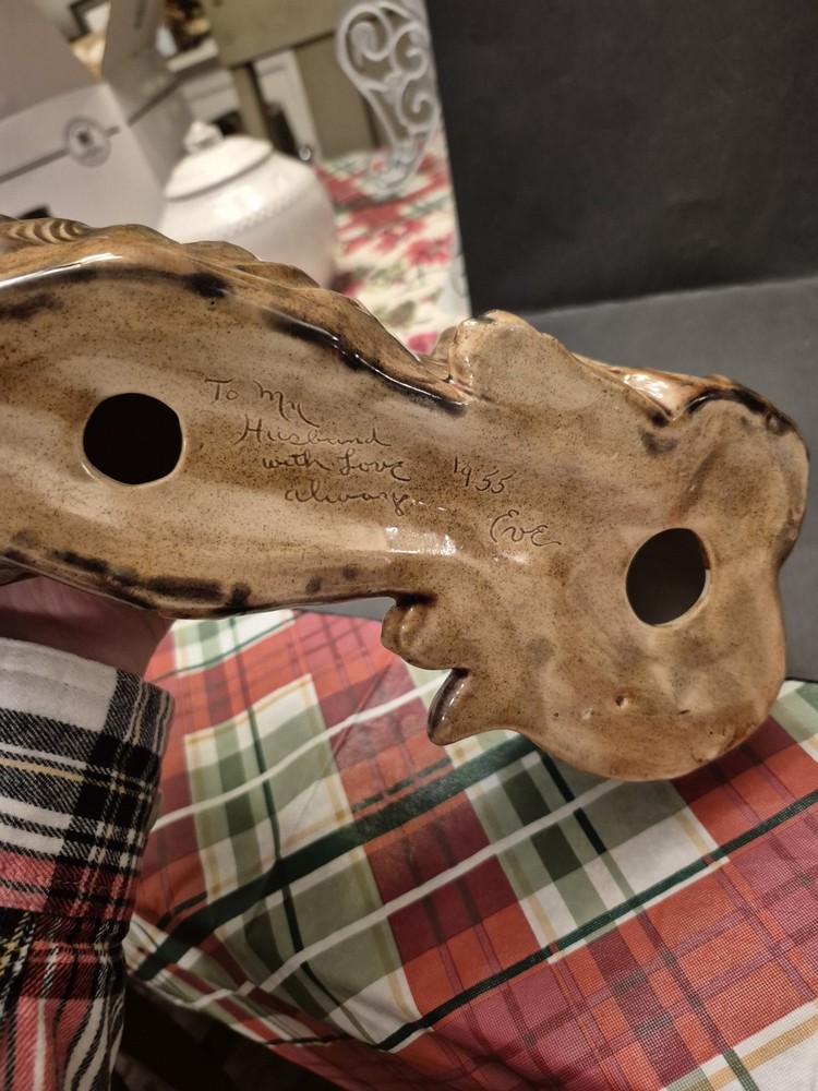 Vintage 1955 Ceramic German Shepherd!