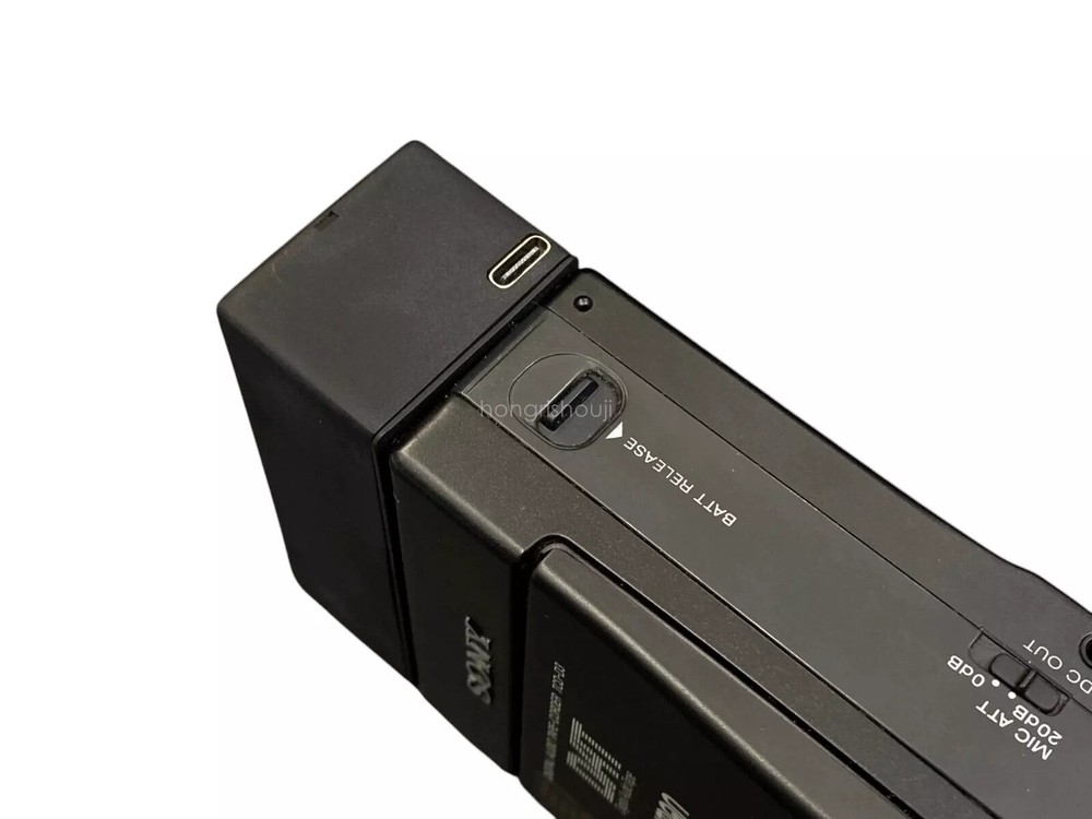 USBC Rechargeable Battery Case Attachment For SONY TCD-D3 （DAT ）