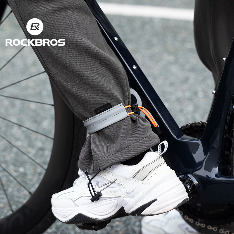ROCKBROS Reflective Cycling Bands Bike Pant Leg Strap Bicycle Pant Clips 1Pair