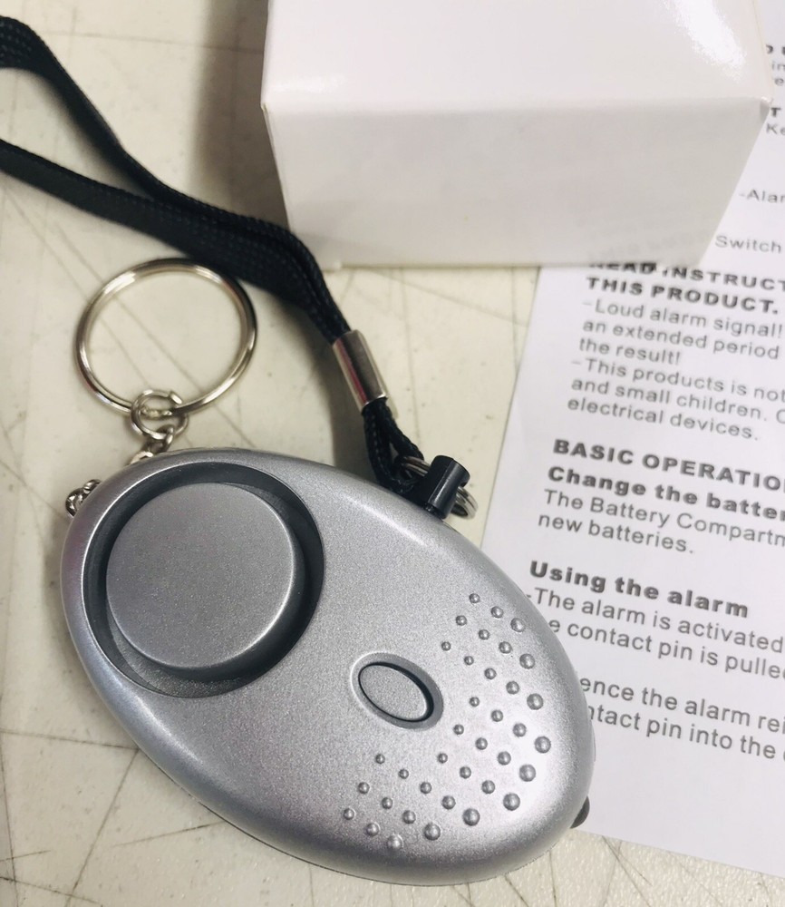 Samurai Personal Alarm Keychain with LED Light