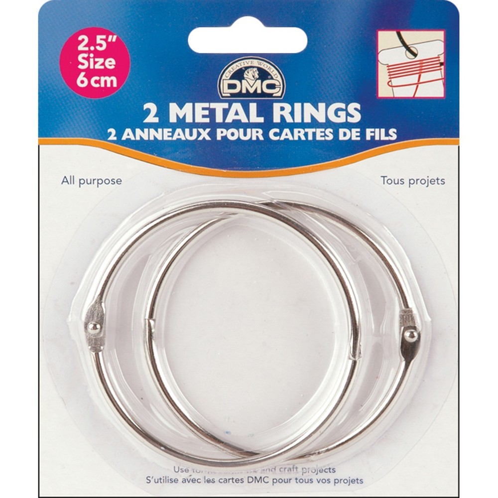 Metal Rings 2.5" 2/Pkg