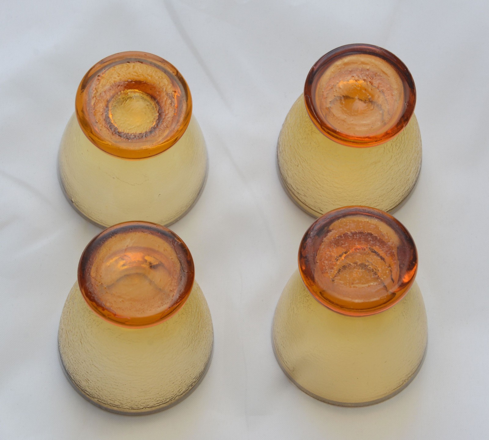 Czecho Slovakian Silver and Enameled Amber Glass Decanter Set 4 Cordials 1920s