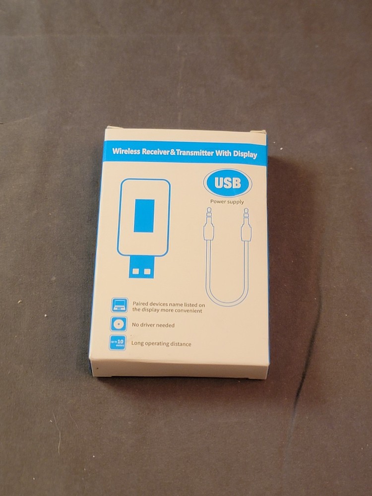 Tsnam USB Bluetooth 5.0 Adapter Transmitter Receiver 3.5mm AUX Car/TV