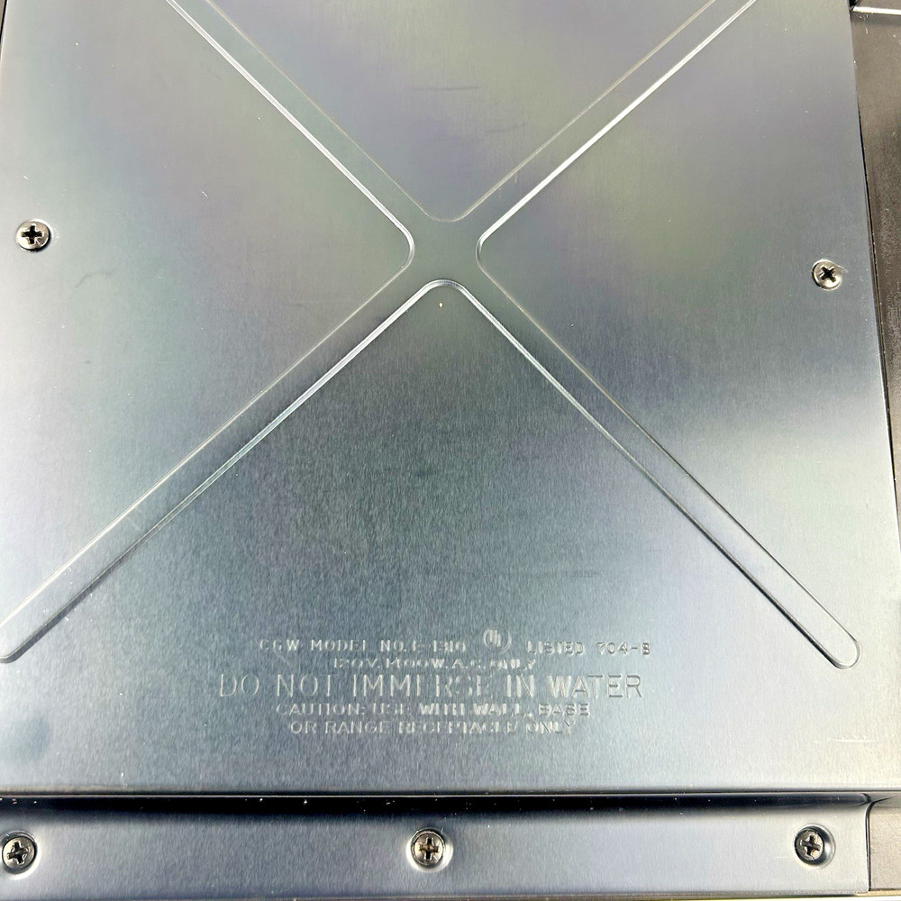 Corning The Electromatics Table Range Warming Plate Model E-1310 Vintage 1976