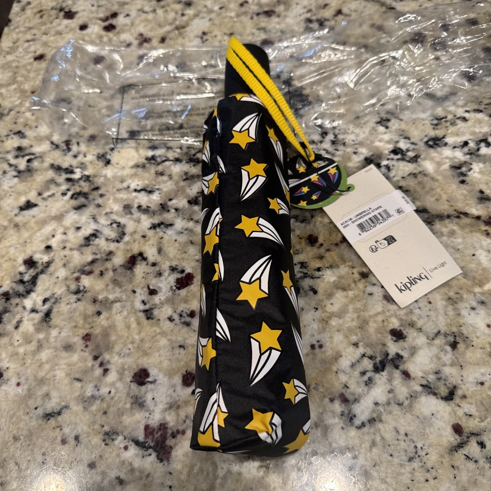 Kipling Auto Open Printed Umbrella - Showering Stars