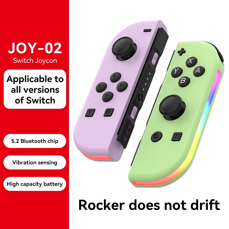 Switch joycon Wireless Controller NS Host Left and Right with RGB Small Handle