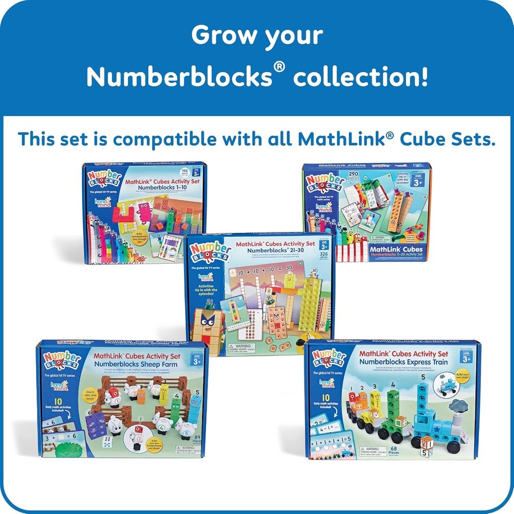 Mathlink Cubes Number blocks 21-30 Activity Set 20 Preschool Learning Activities