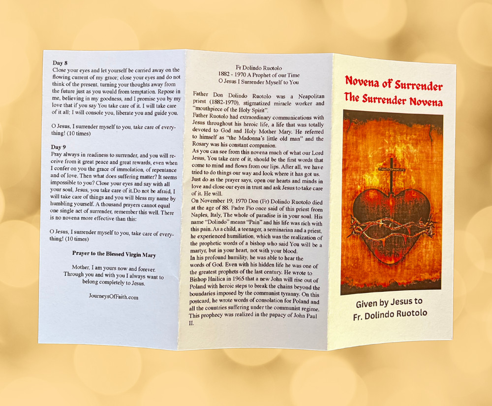 50 Pack The Surrender Novena Prayer Fr. Dolindo
