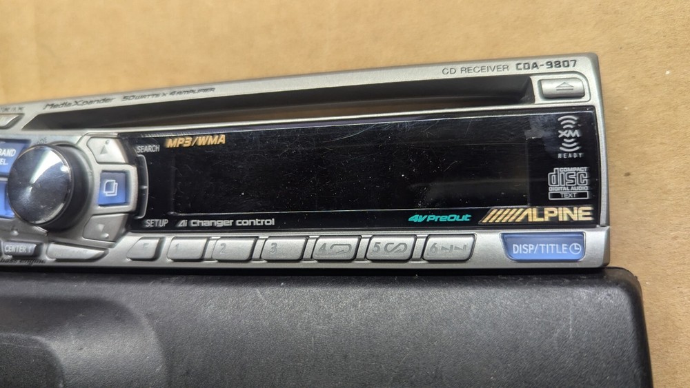 Alpine CDA-9807 cd receiver Faceplate Only in case