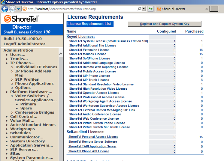 Mitel ShoreTel UC Server 20 PBX complete phone system