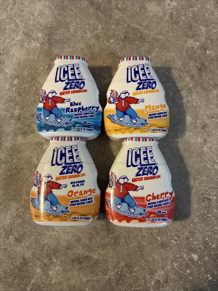 ICEE Zero Calorie Cherry, Blue Raspberry, Orange and Mango Liquid Water Enhancer
