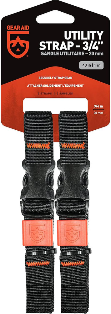 Utility Straps with Side-Release Buckle, Secure and Compress Camping, Biking, Hu