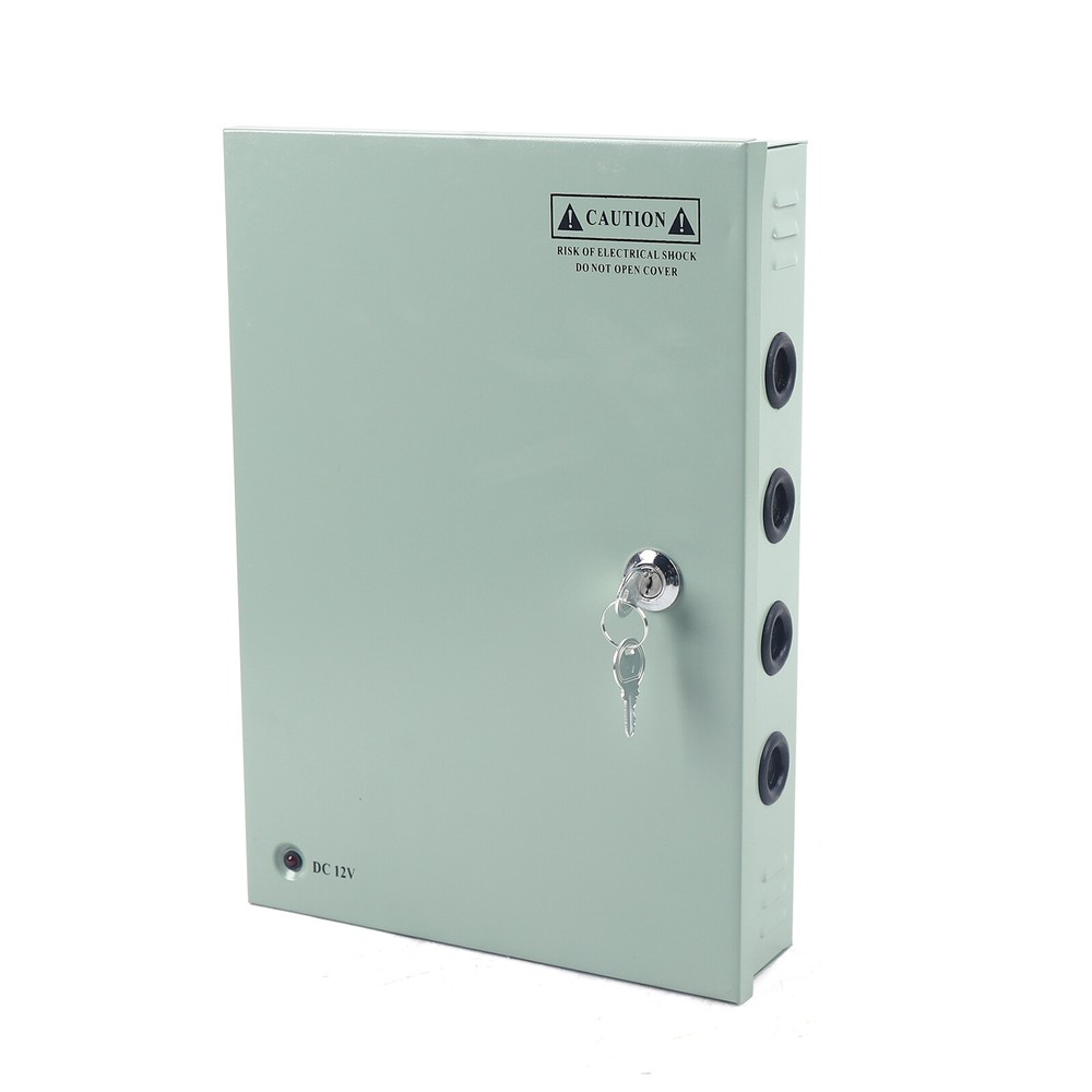 12VDC 18CH 30A Security Camera Power Supply Box Distribution for CCTV DVR System
