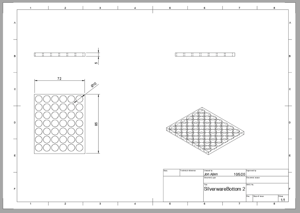 Dishwasher Silverware Basket Bottom Liner Custom Size