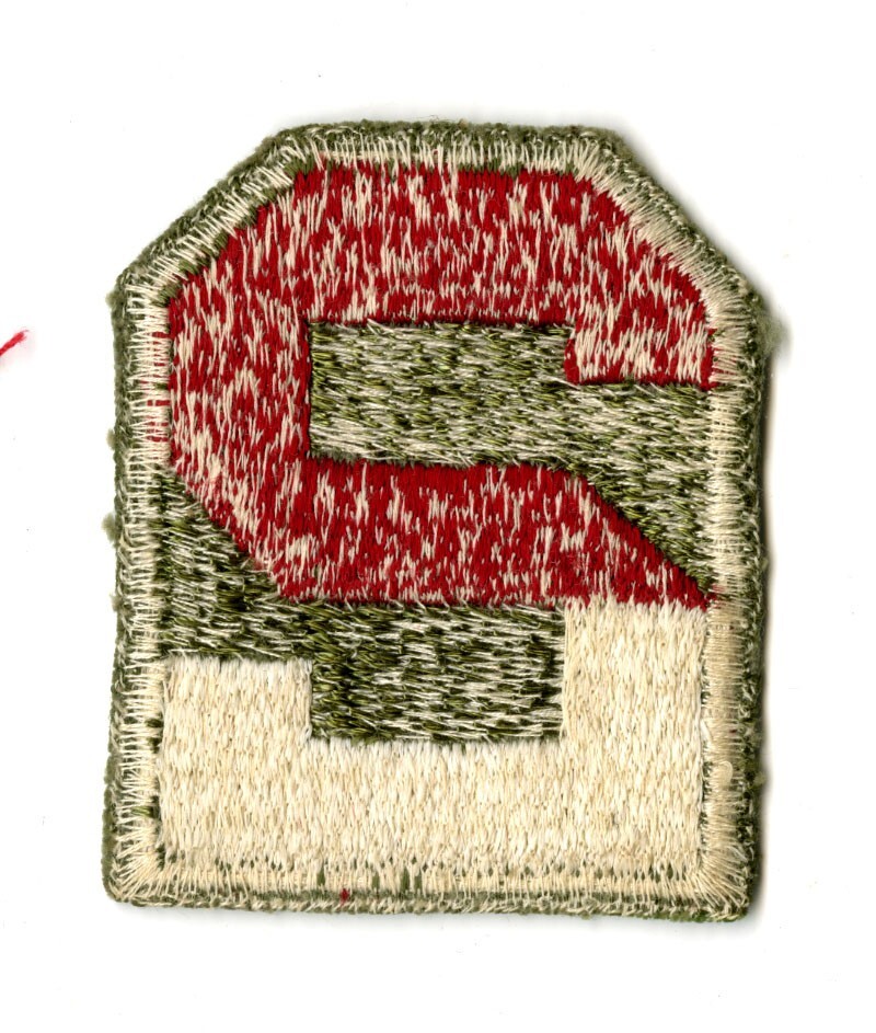 Second Army WWII Original Cut Edge White Back Patch Ranger School Training