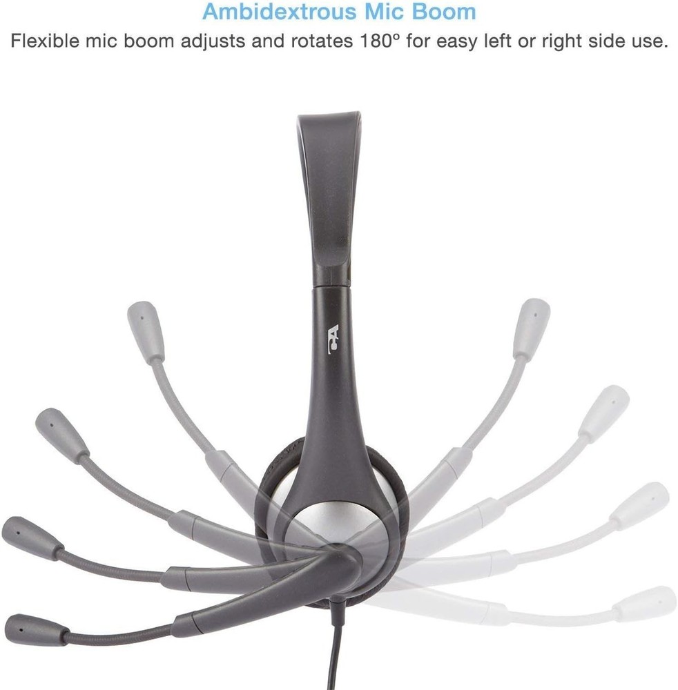 Cyber Acoustics AC-201 Stereo Dual Plug Computer Headset