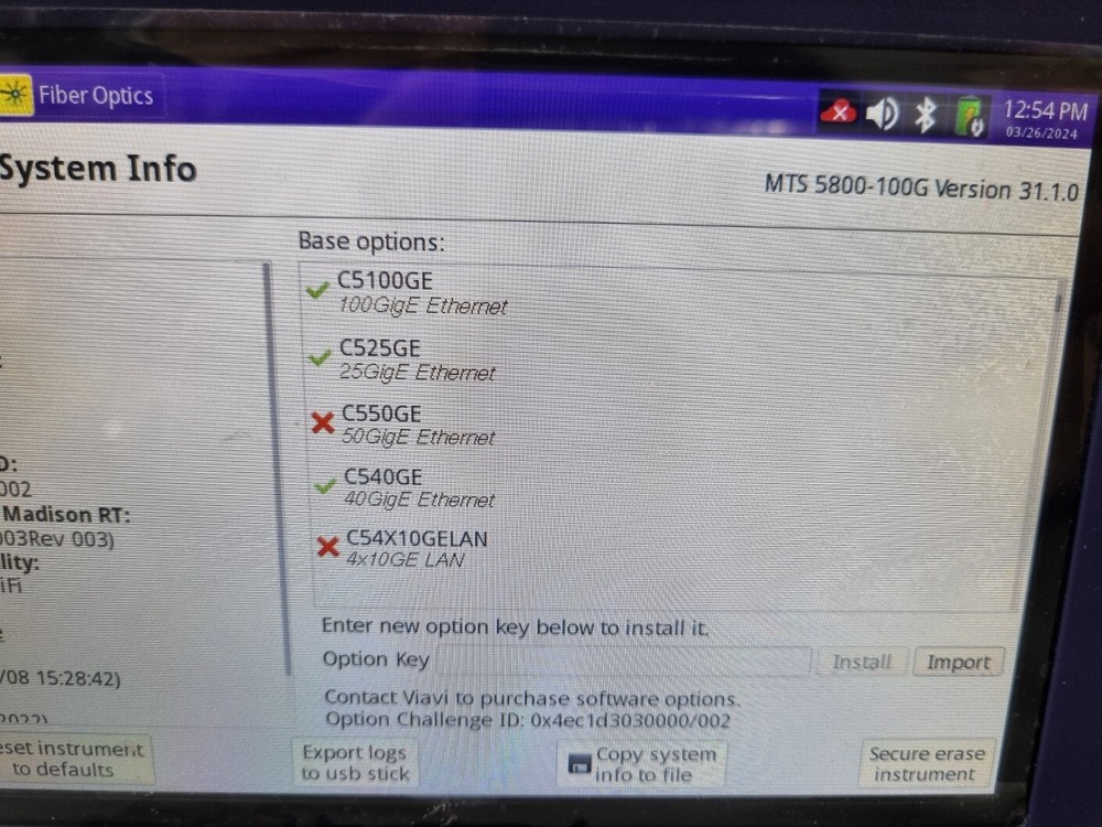 VIAVI MTS 5800 Network Tester (100GbE)