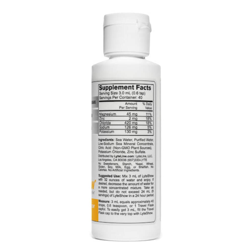 LyteShow® 3-Pack: Ionic Electrolyte Hydration (Low Sodium, Sugar-Free, Additive-