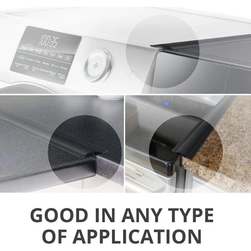 (2 Pack) 21 Inch Silicone Stove Gap Filler Kitchen Counter Top Gap Cover