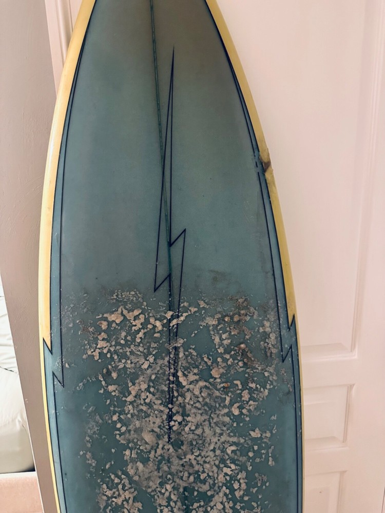 Vintage 1970’s Lightning Bolt Surfboard