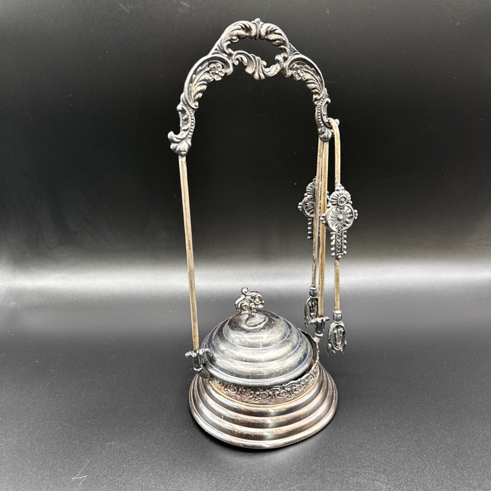 Vintage St. Louis Silver Co #77 Quadruple Plate Pickle Castor