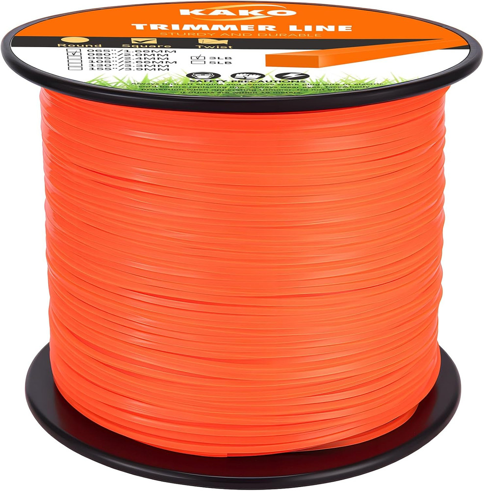080 Trimmer Line, 080 Weed Trimmer Line, Weed Wacker String .080, Square Weed Ea